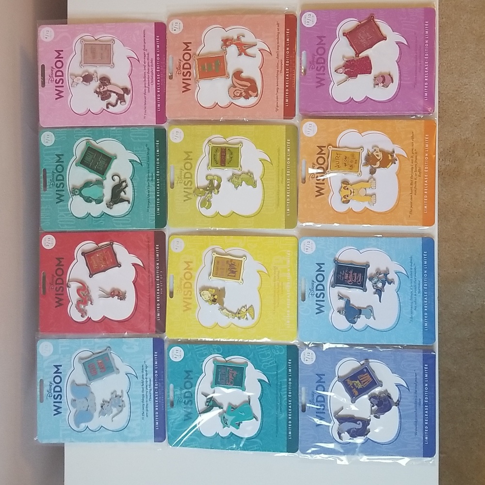 Limited Release Disney Wisdom Pin Collection